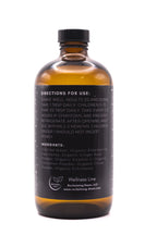 Bottle with a label on a white background